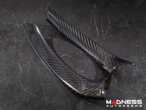 Alfa Romeo Giulia Steering Wheel Side Trim Kit - Carbon Fiber - Pre '20 models - Feroce Carbon